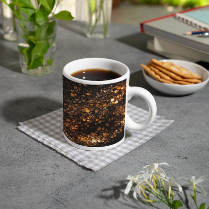 Motivtasse Kupferglanz wirbelt durch ein Sternenmeer der Nacht. - deyoli