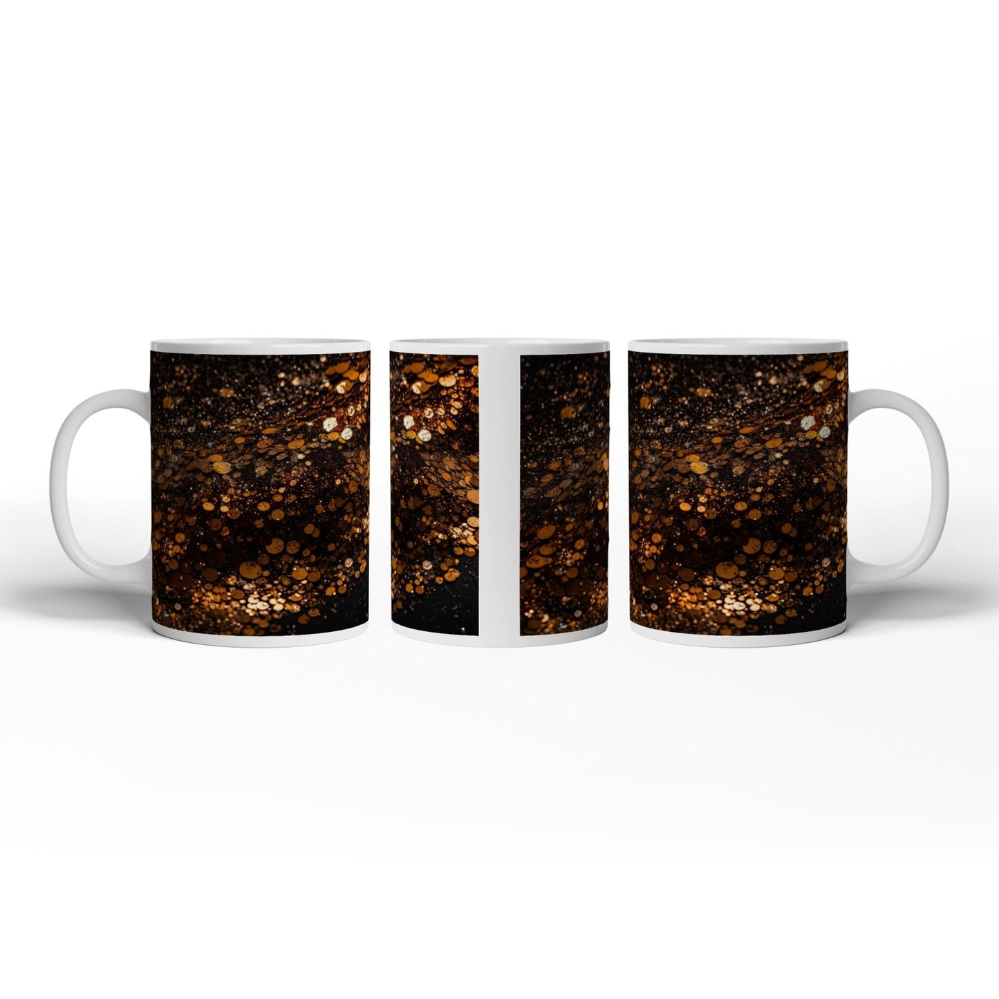 Motivtasse Kupferglanz wirbelt durch ein Sternenmeer der Nacht. - deyoli