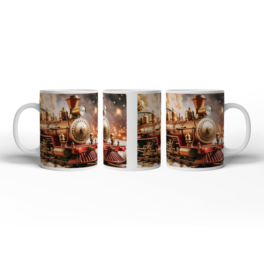 Motivtasse Magische Lokomotive dampft durch ein Märchen aus Licht. - deyoli