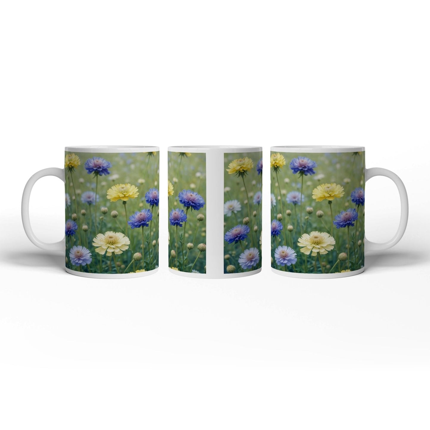 Motivtasse Sonnige Wiesenblüten flüstern vom Sommer im Wind. - deyoli
