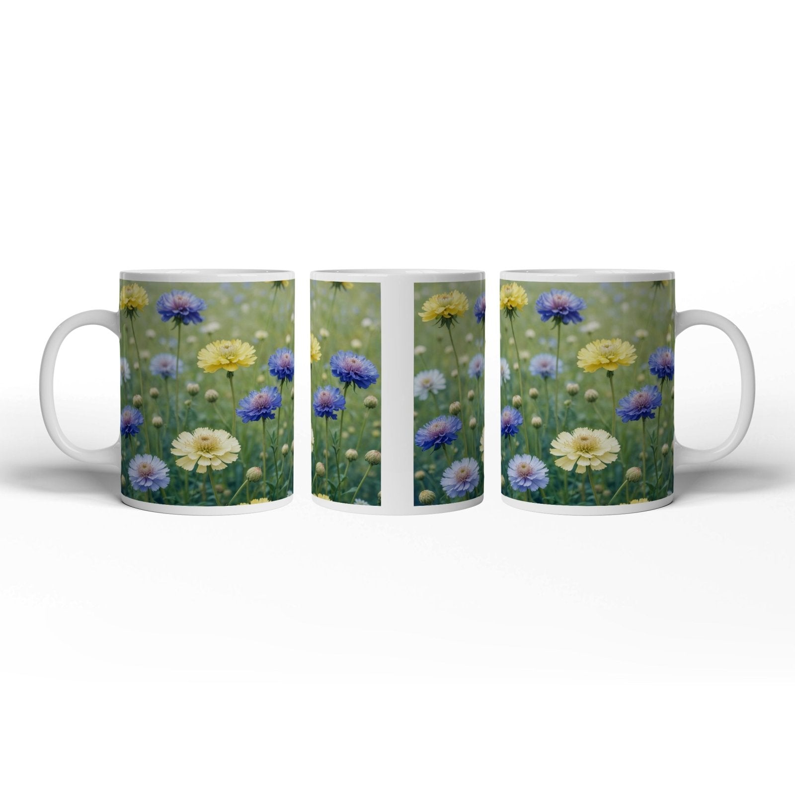 Motivtasse Sonnige Wiesenblüten flüstern vom Sommer im Wind. - deyoli