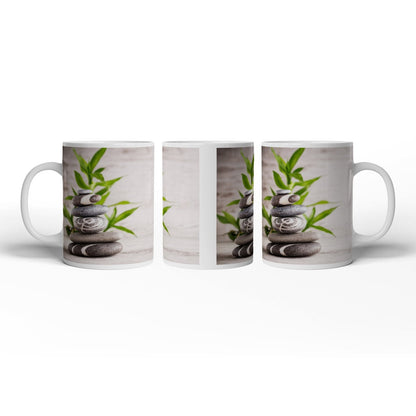 Motivtasse Stein für Stein – Zen in vollendeter Balance. - deyoli