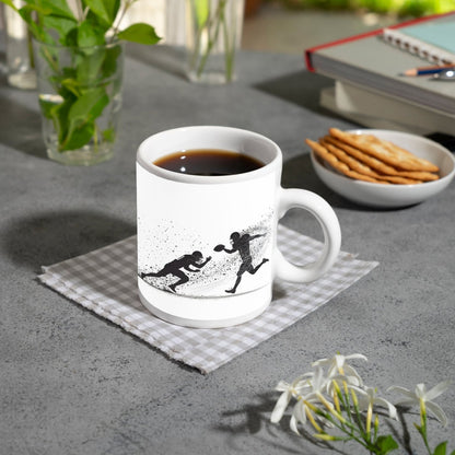 Motivtasse Tinte trifft Taktik – Football als künstlerische Explosion. - deyoli
