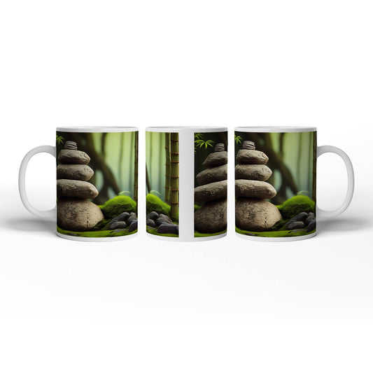 Motivtasse Zen - Magie – Steine und Bambus in perfekter Harmonie. - deyoli
