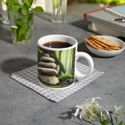 Motivtasse Zen - Magie – Steine und Bambus in perfekter Harmonie. - deyoli