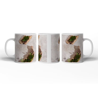 Motivtasse Zen trifft Design – Moosgarten auf Treibholz. - deyoli